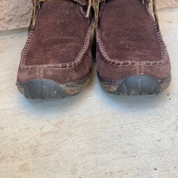 Timberland Fauna Waterproof Brown Leather Moc Toe Lace-Up Boots Women’s 7 - Picture 10 of 15